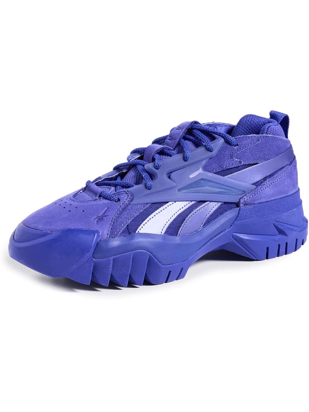 Cardi B. Reebok Collab Bold Purple Athletic Sneaker with White Accent